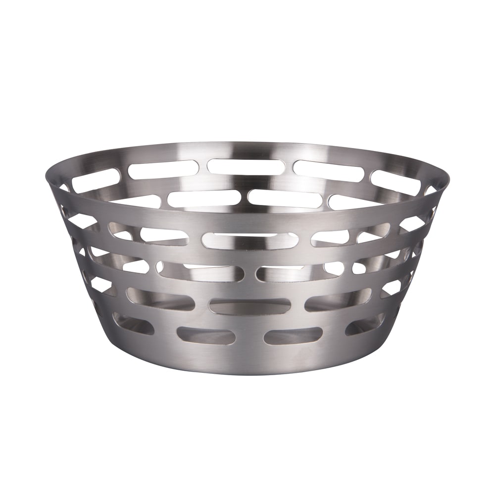 Corbeille ronde hori 20 cm argent / métallique en acier inoxydable