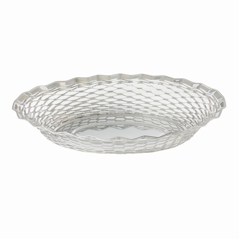 Corbeille à pain inox 30x24 cm argent / métallique en acier