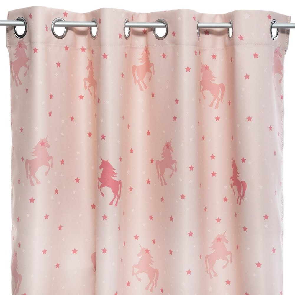 Rideau occultant  polyester Rose 140 X 250