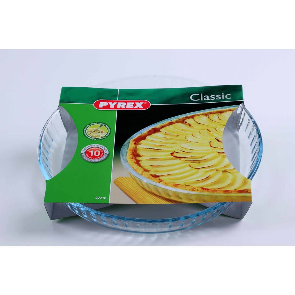 Moule à tarte 27 cm transparent / cristal en verre - Maisons du Monde