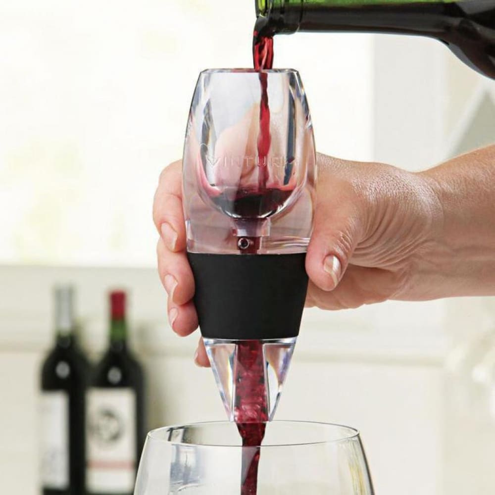 Aerateur vin rouge vinturi noir en verre - Maisons du Monde