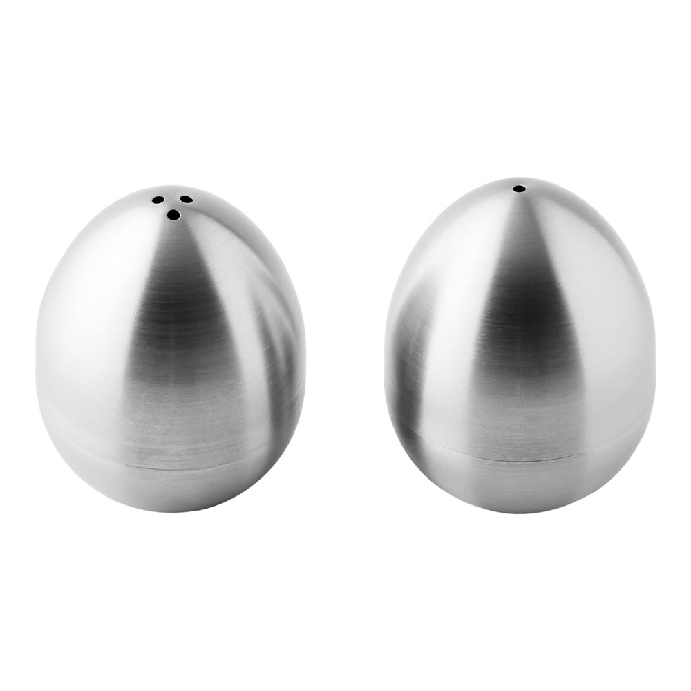 Set salière et poivrière inox gris