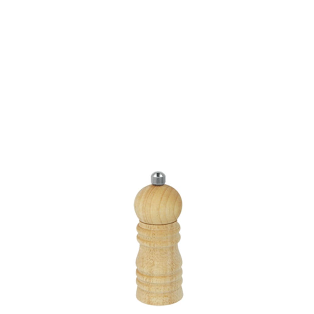Moulin à sel ou poivre 10 cm en bois marron