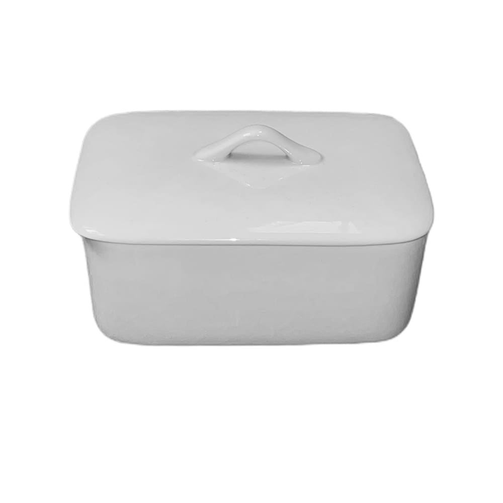 porcelaine girard Rectangle 12,5x8,3 cm blanc en porcelaine