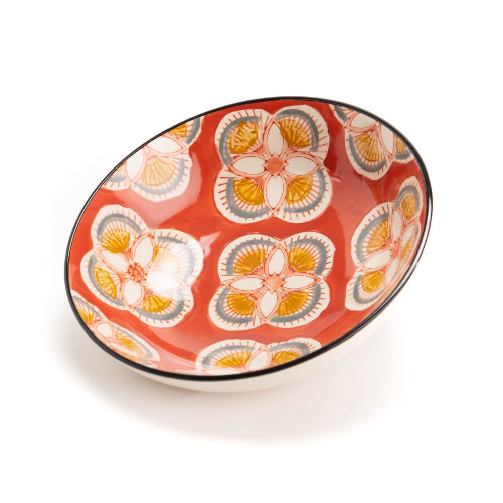 Lot de 6 assiettes creuses 5 dont 1 offerte en grès 19 cm