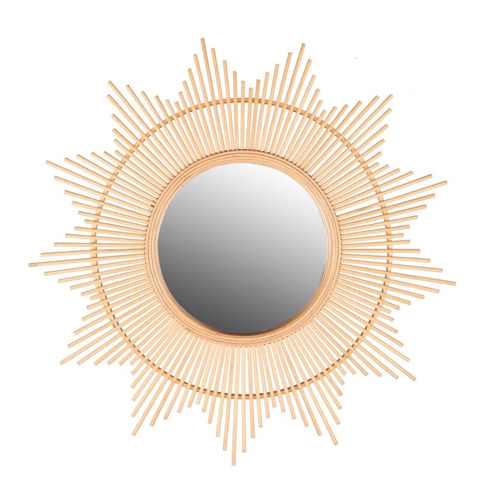 Miroir soleil bambou D60