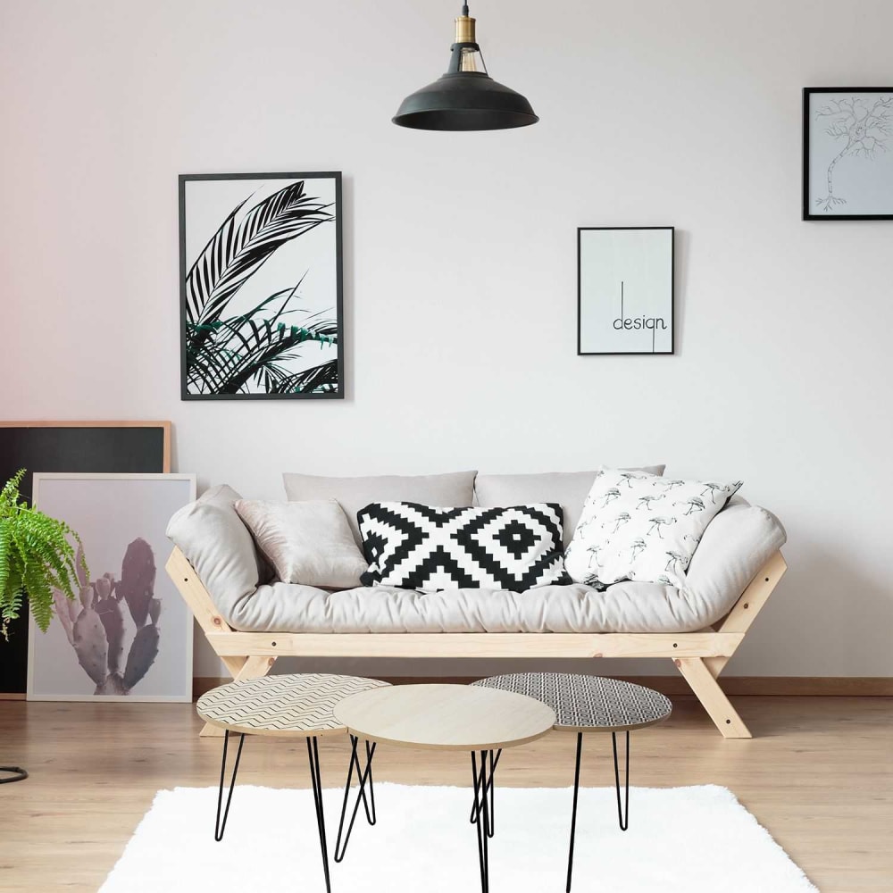 Table basse modulable x3 noir - Maisons du Monde