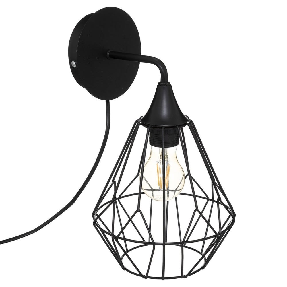 Applique métal flave noir d19 - Maisons du Monde