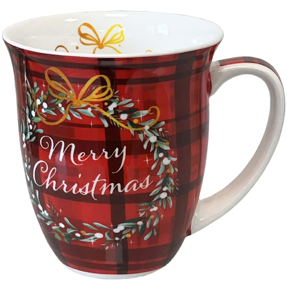 Ambiente Tasse en porcelaine fine merry christmas Rouge