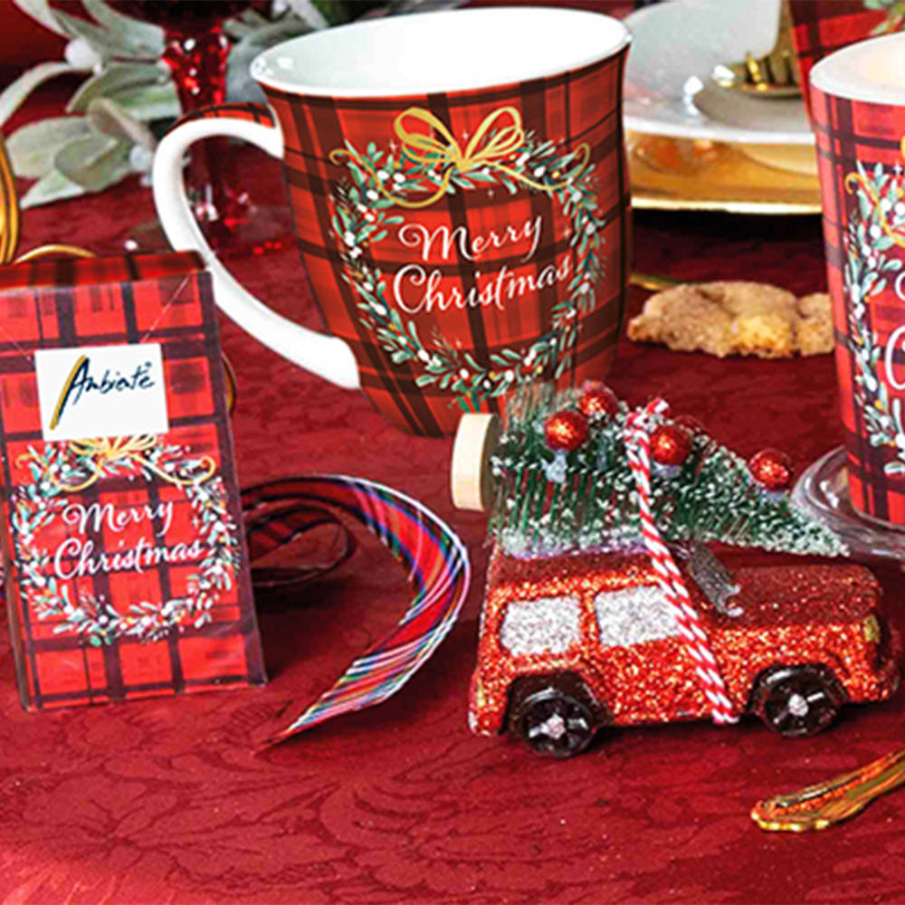 Tasse en porcelaine fine merry christmas - Maisons du Monde