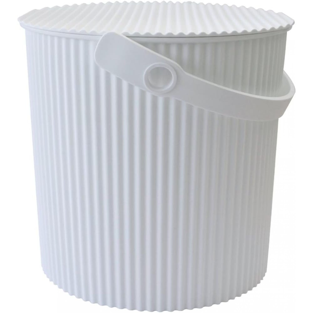Hachiman Seau de rangement 10 litres blanc style contemporain - Pvc - Poly Chlorure De Vinyle