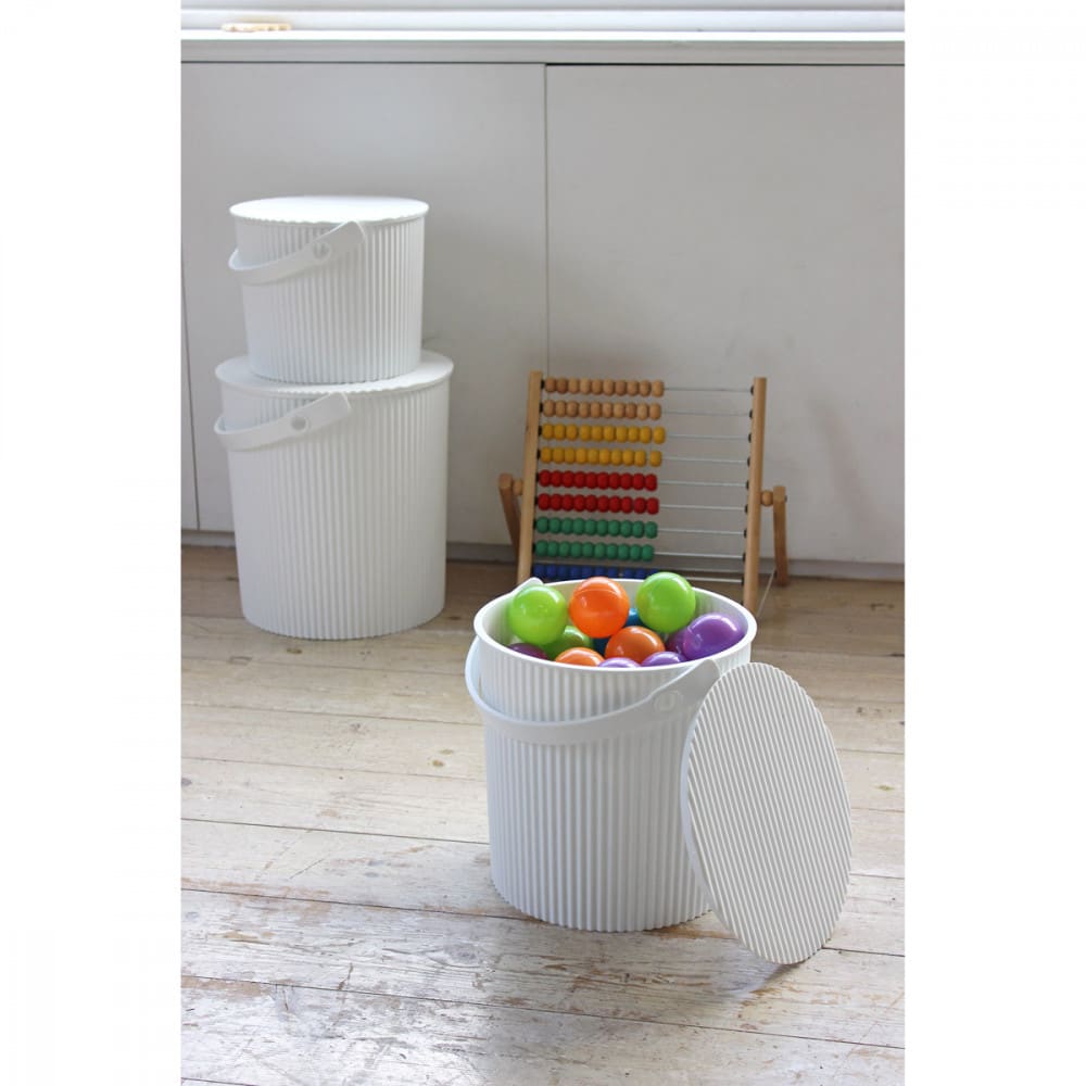 Seau de rangement 10 litres blanc - Maisons du Monde