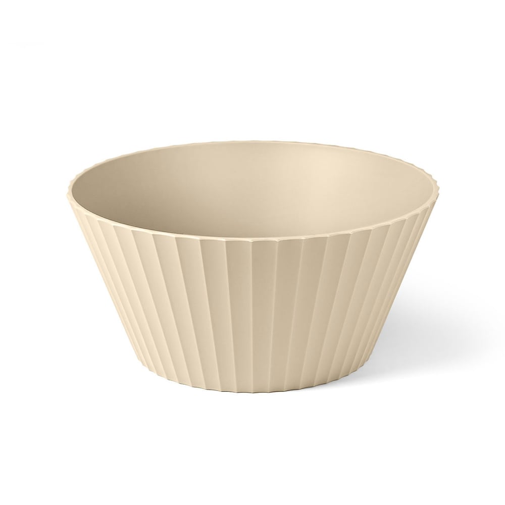 Saladier en polypropylène beige mat diam. 25cm