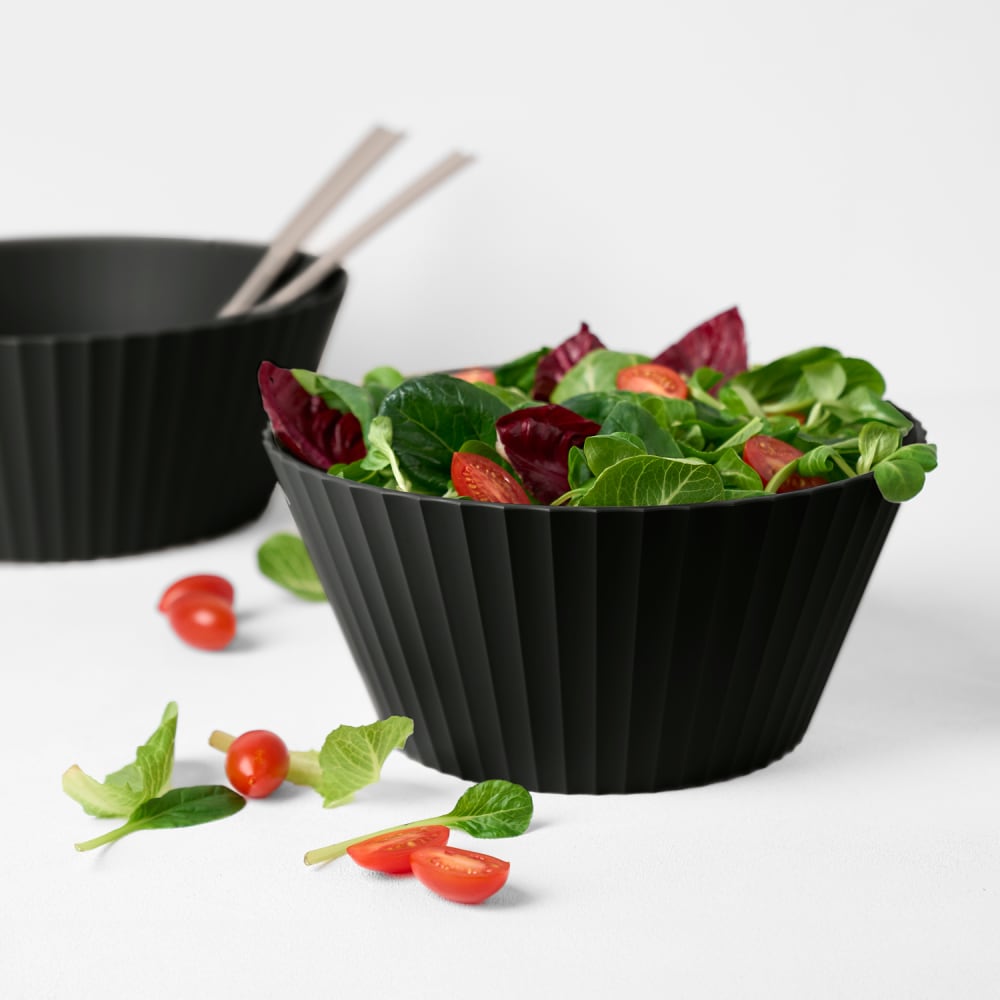 Ensaladera de polipropileno negro mate diam. 25cm - Maisons du Monde