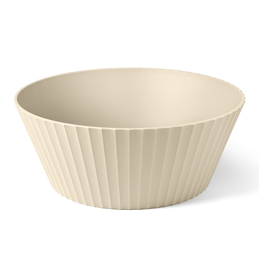 Saladier en polypropylène beige mat diam. 30cm