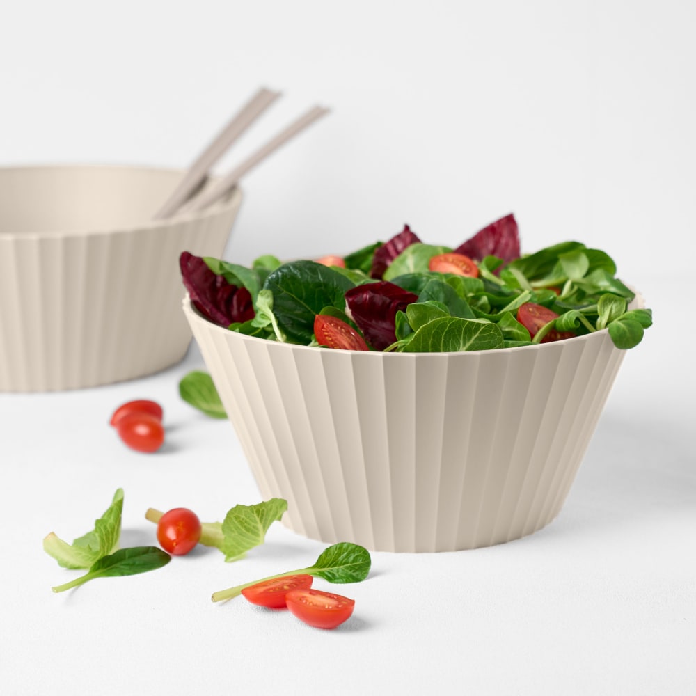 Ensaladera de polipropileno beige mate diam. 30cm - Maisons du Monde