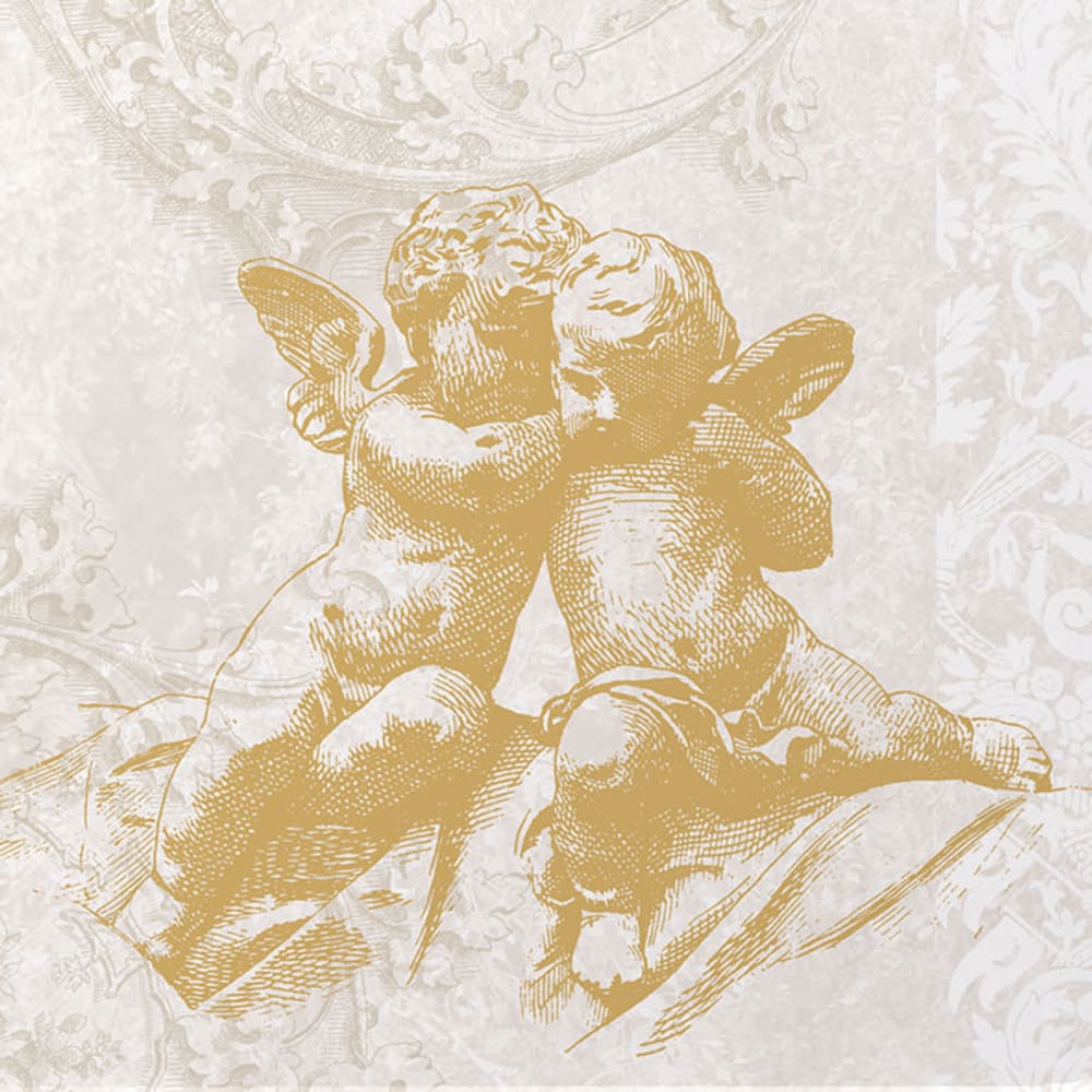 Mini plateau en mélamine anges dorés - Maisons du Monde