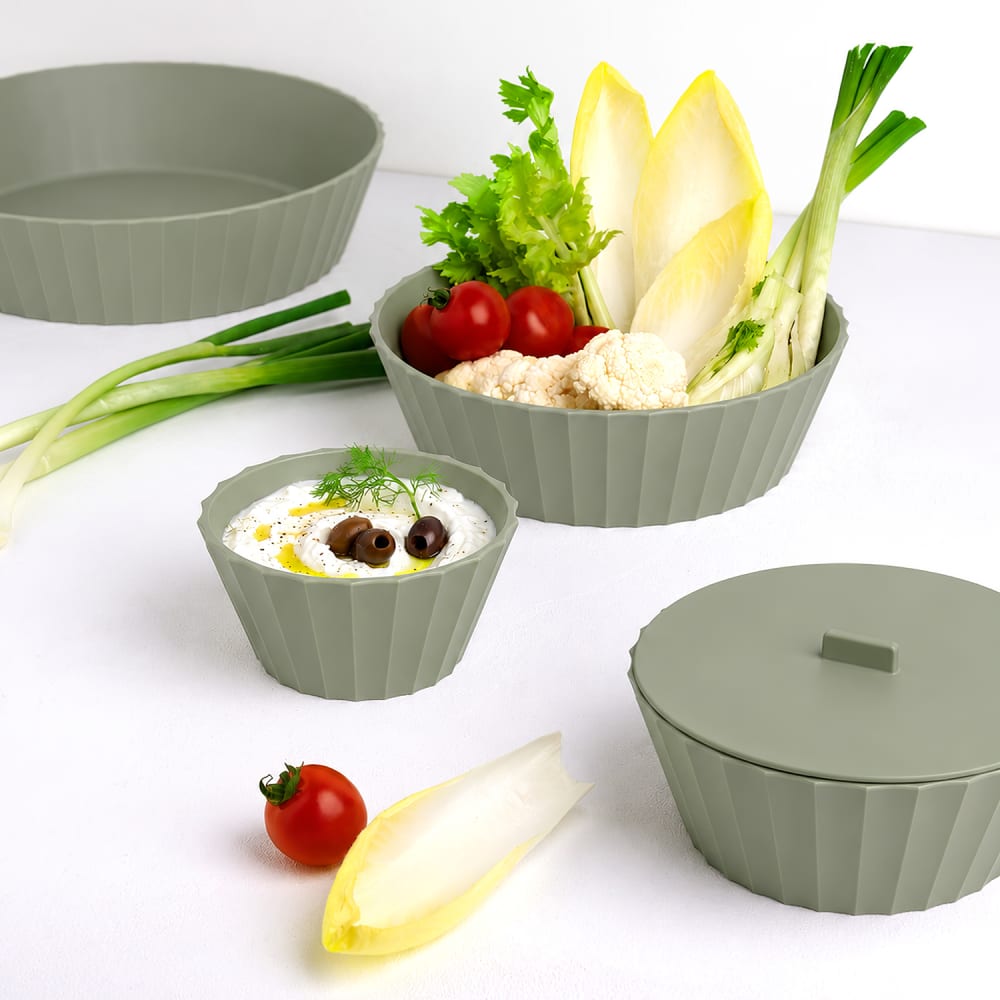 Bol en polypropylène vert mat diam. 25cm - Maisons du Monde