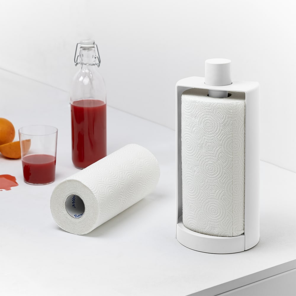Porte-rouleau en polypropylène blanc - Maisons du Monde