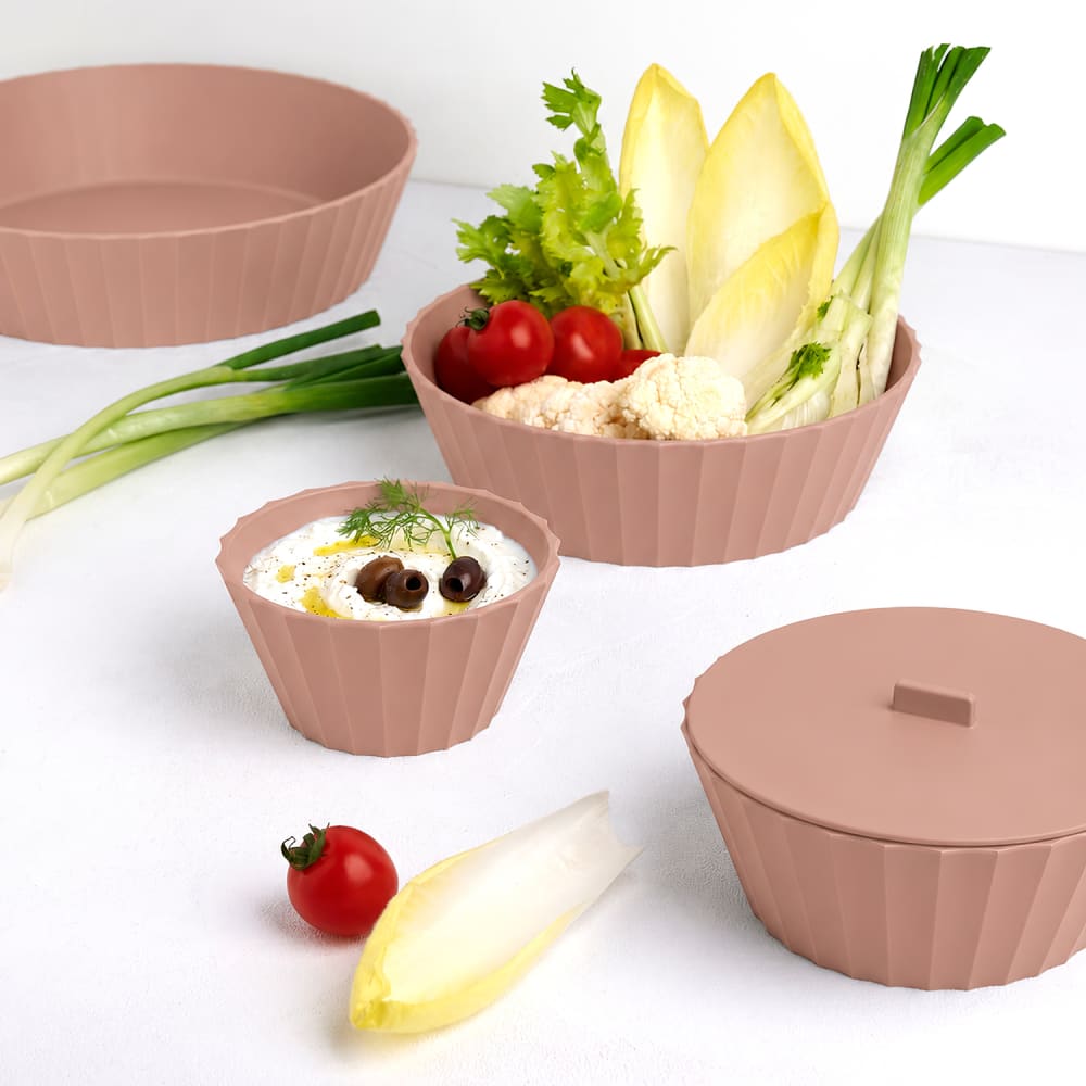 Cuenco polipropileno rosa mate diam. 20cm - Maisons du Monde