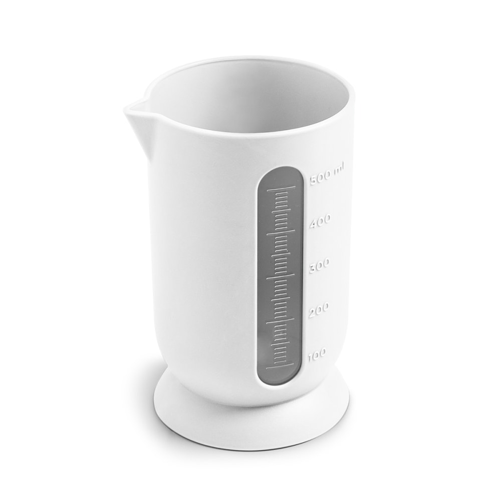 Pichet gradué en polypropylène blanc opaque 0,5 litre