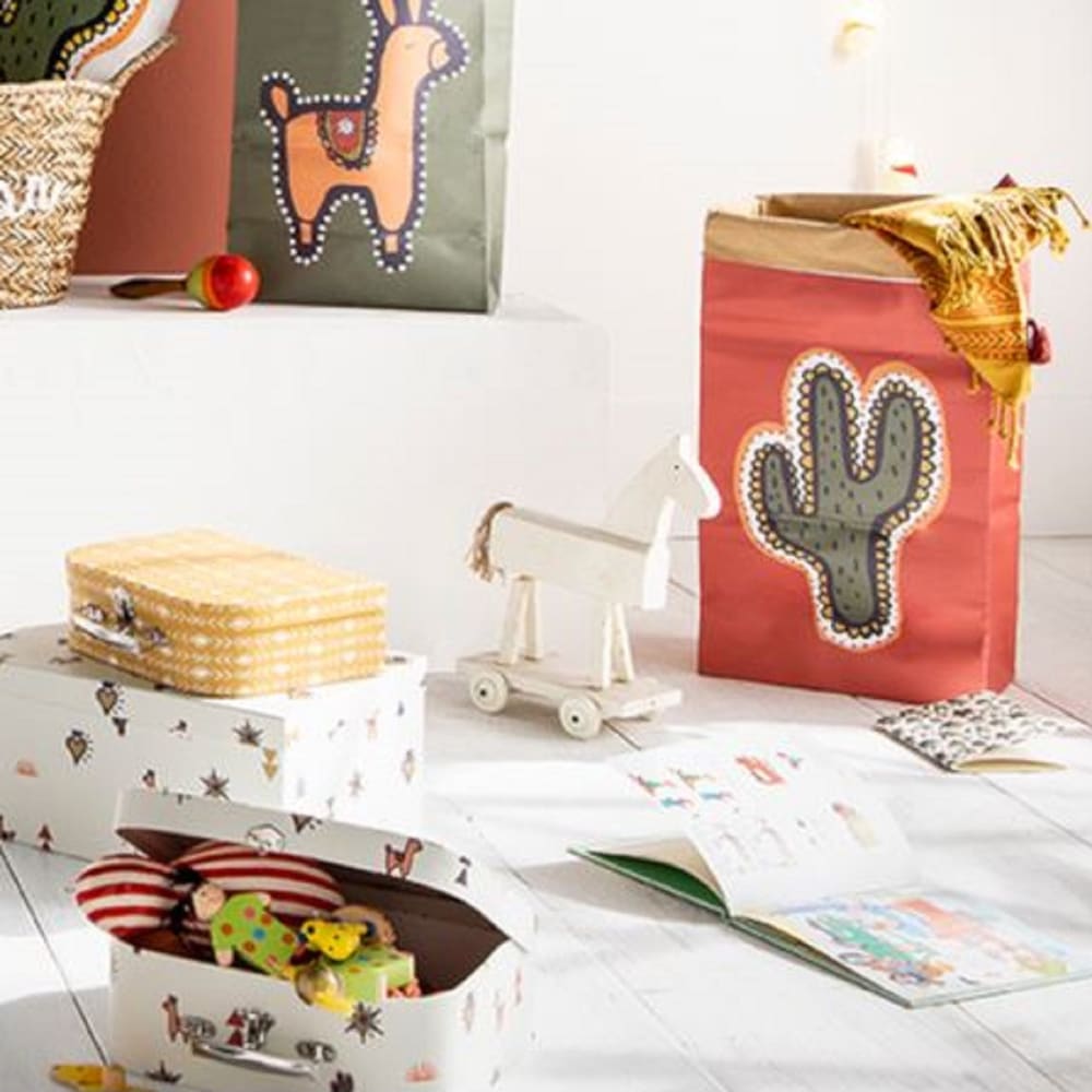 Lot de 3 sacs de rangement déco en papier kraft — vue 3