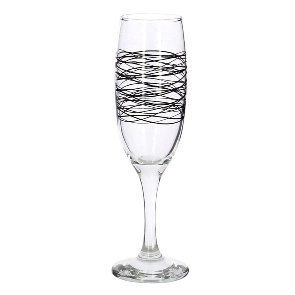 Lot de 6 flutes 22cl en verre
