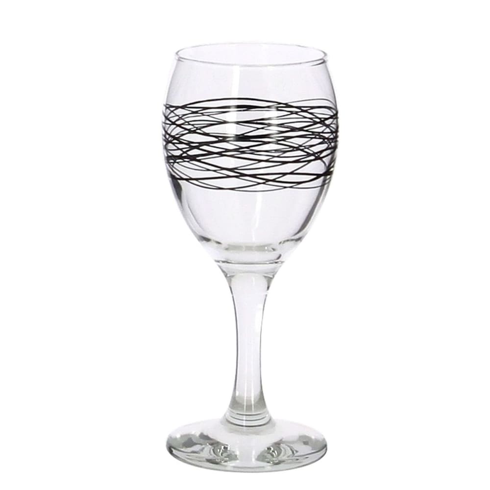 Lot de 6 verres à pied 20,5cl en verre Lot de 6 verres à pied 20,5cl en verre