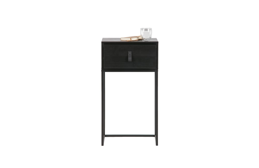 Table de chevet en bois noir - Maisons du Monde