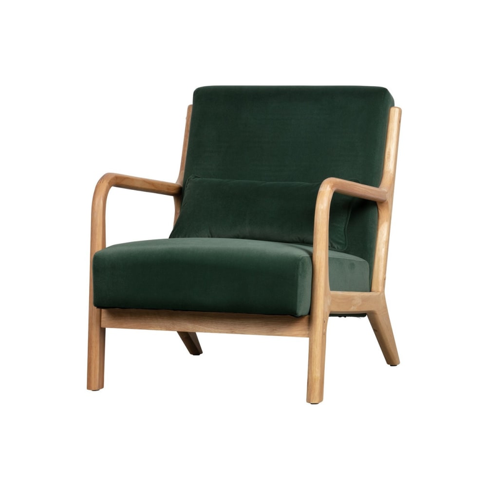 Fauteuil en velours bouteille élégant Fauteuil en velours bouteille élégant