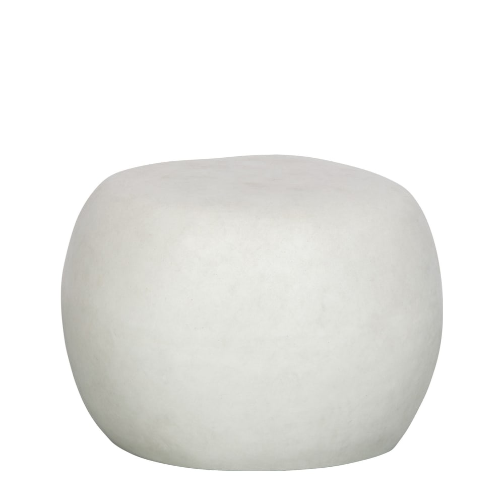 Mesa de centro PVC y sintético blanco ø50cm