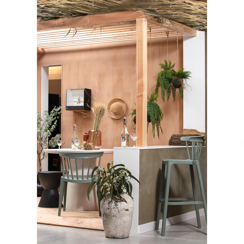 2er Set Outdoor-Stühle aus Kunststoff, Grün - Maisons Du Monde