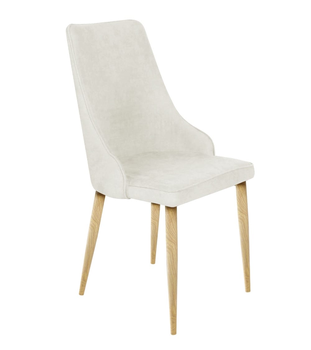 Pack 4 sillas respaldo alto envolvente beige