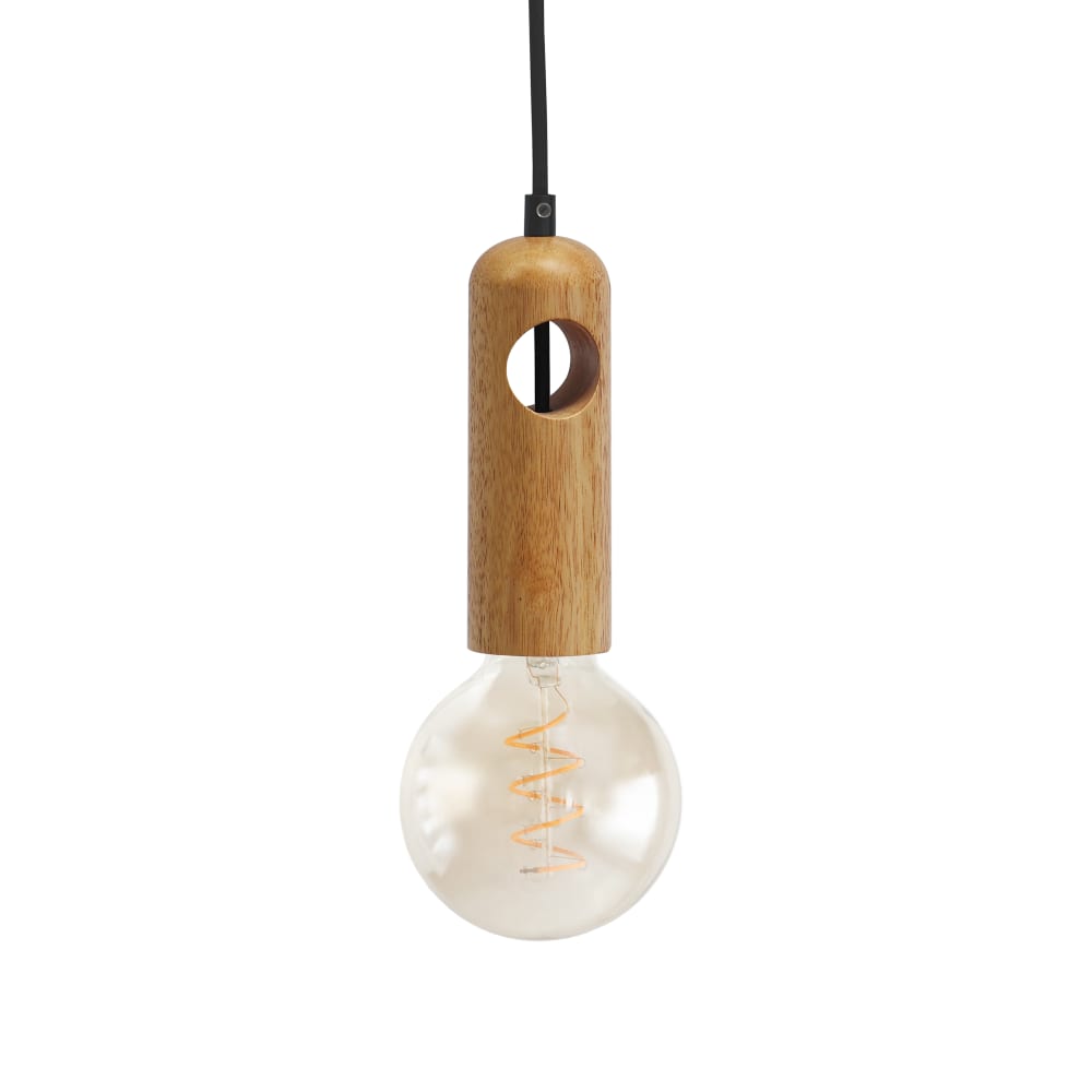Pack de 2 lampe en suspension bois clair 150 cm — vue 4