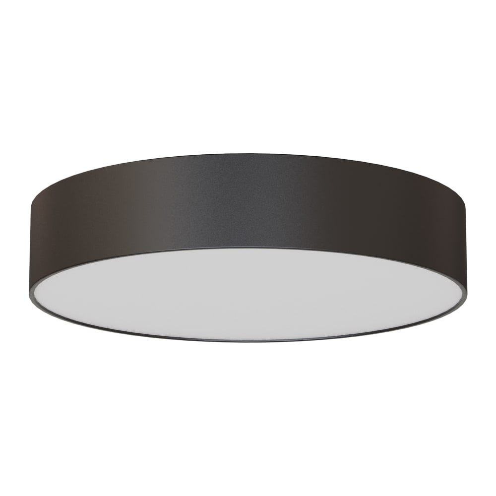 Plafonnier led rond extra-plat noir ral 9005 avec ip44