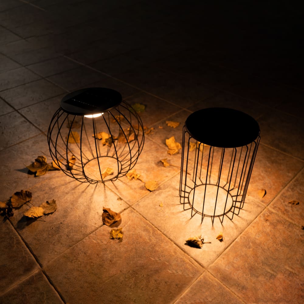 Baliza solar led exterior aluminio negro moderna 12h - Maisons du Monde
