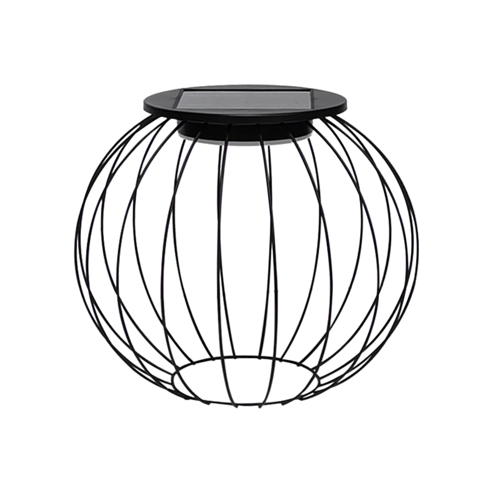 Spot solaire noir rond