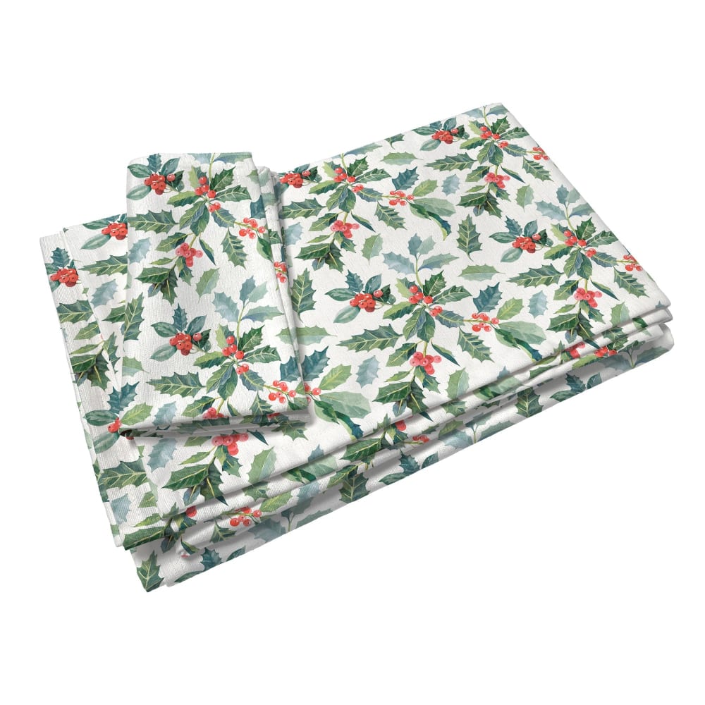 Pack mesa de navidad acebo -  mesa 90x140 (160 x 210 cm)