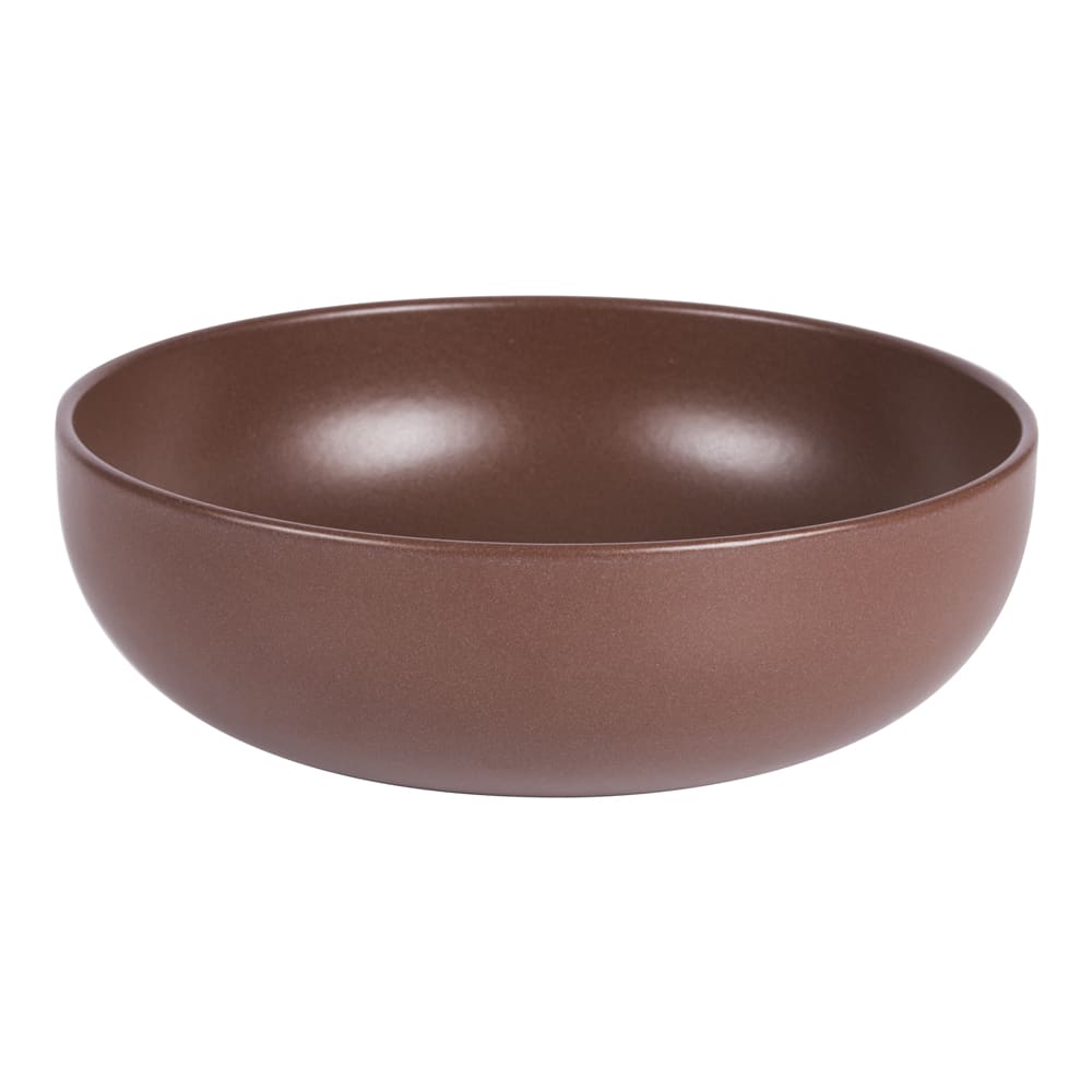 Saladier uno choco 26 cm marron en grès