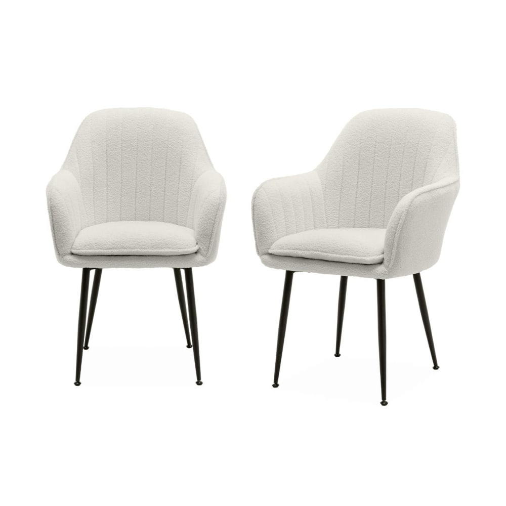 Lot de  fauteuils bouclette - pieds