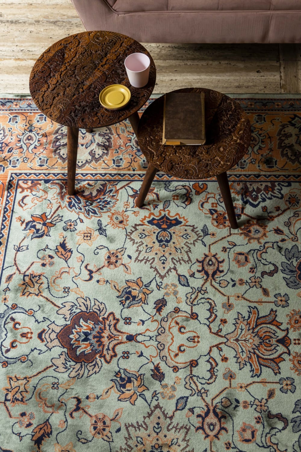 Teppich aus Stoff 200x300 cm, grün - Maisons Du Monde