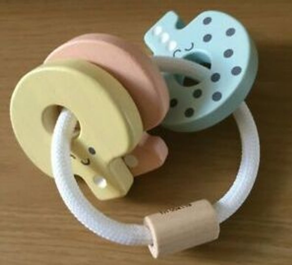 Hochet en bois clés pastel - Maisons du Monde