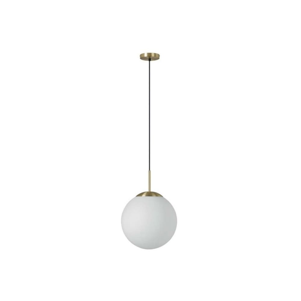 Millumine Suspension globe et laiton mat Doré Verre