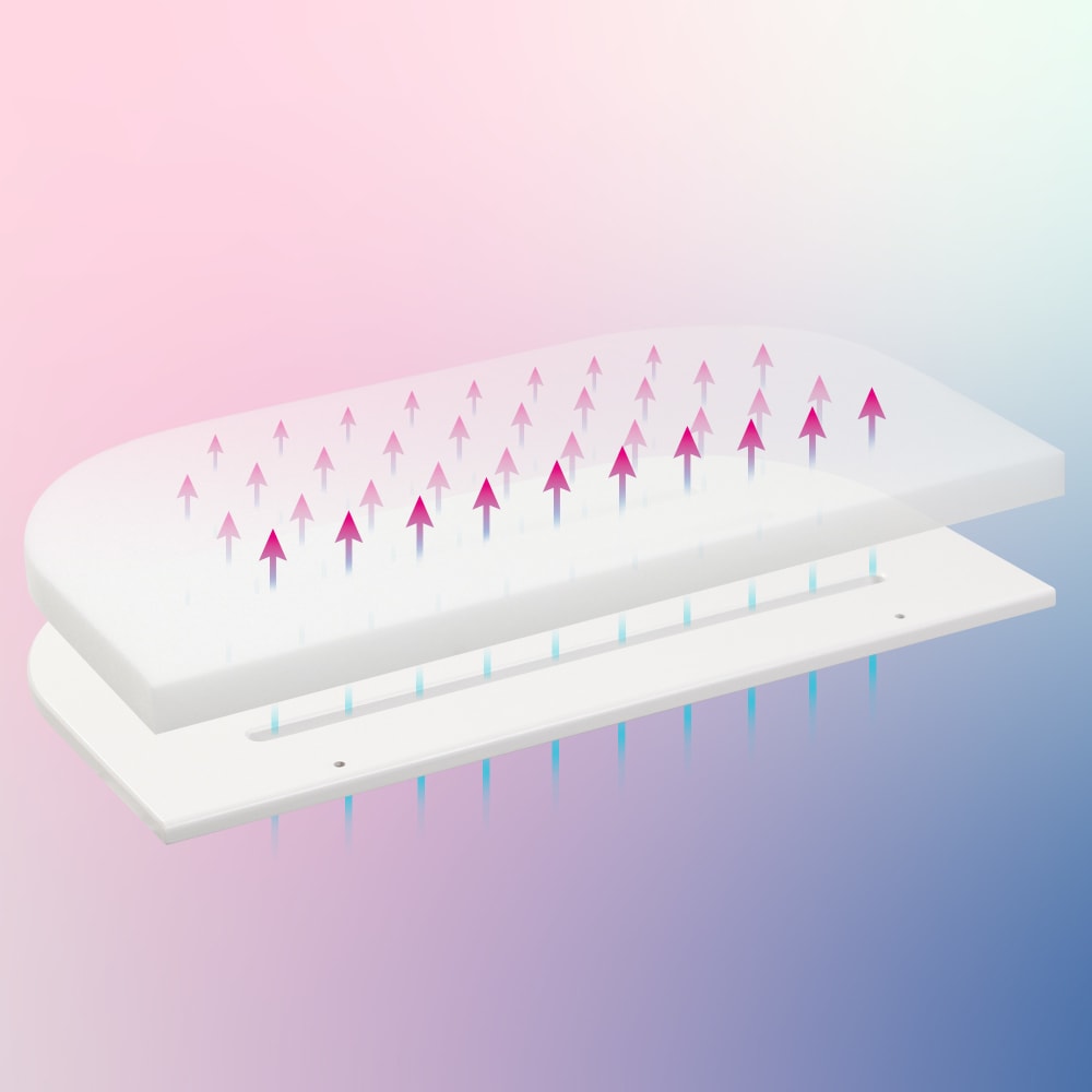 Grand Lit berceau Cododo Blanc avec matelas - Maxi Comfort + (BABYBAY) - Image 2
