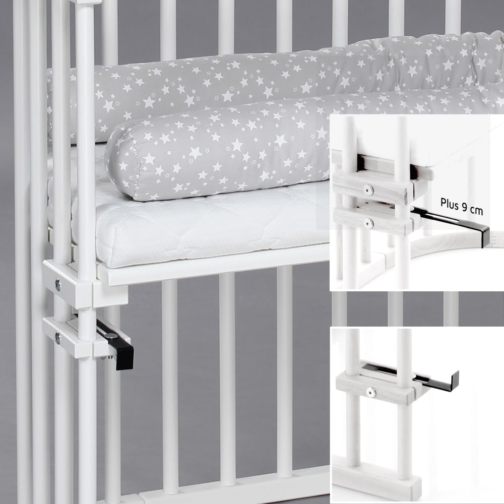 Lit berceau Cododo avec matelas -  Original Blanc (BABYBAY) - Image 2