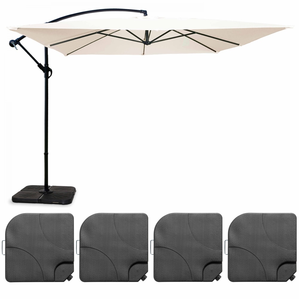 Oviala Parasol desplazado de 3x3m y