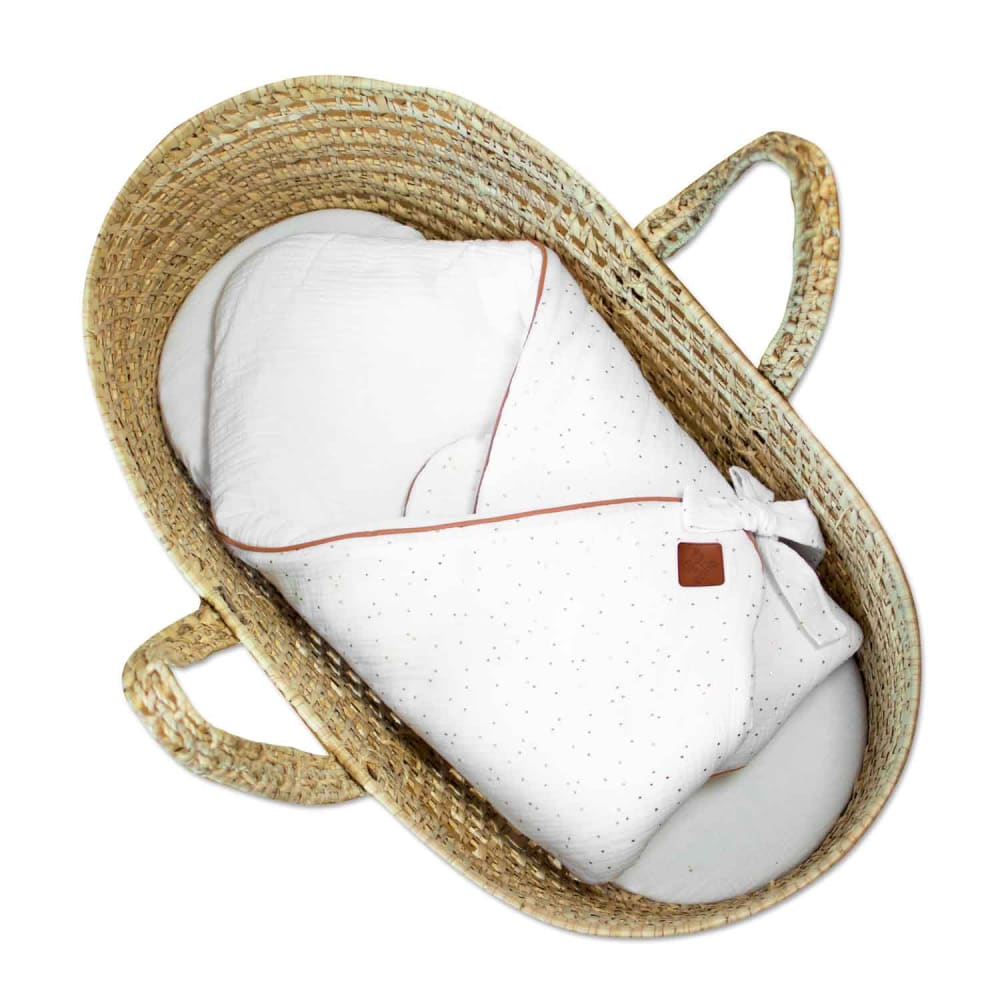 Sevira Kids Schlafsack aus baumwollgaze jeanne style classic chic WEISS BAUMWOLLE Baby
