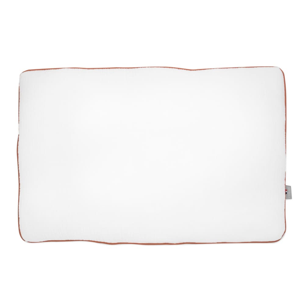 Sevira Kids Flaches babykissen aus baumwollgaze style classic chic WEISS BAUMWOLLE Baby