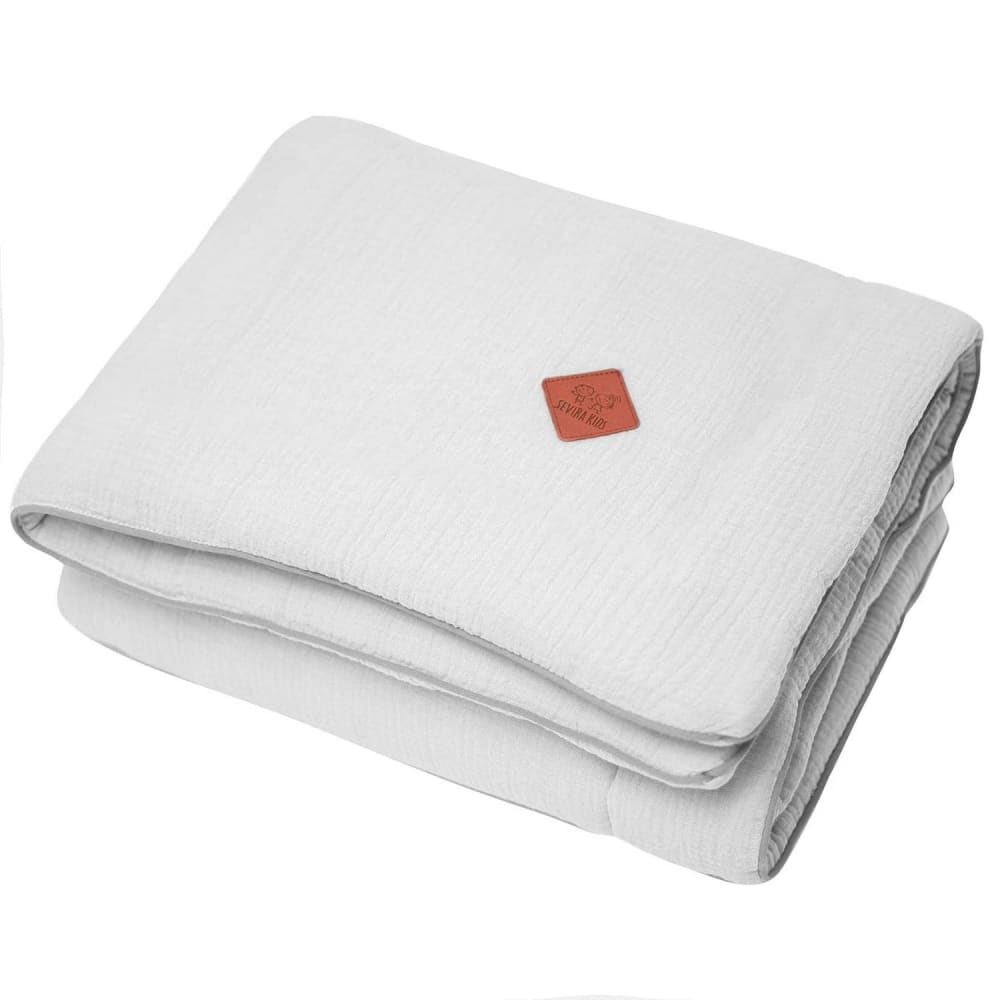 Sevira Kids Meine erste baumwollgazedecke jeanne style classic chic GRAU BAUMWOLLE Baby