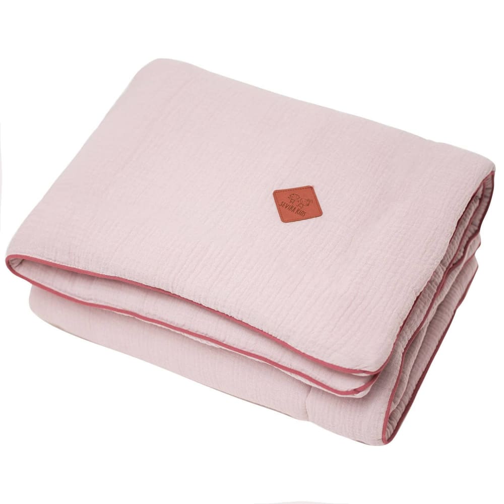 Sevira Kids Meine erste baumwollgazedecke jeanne style classic chic ROSA BAUMWOLLE Baby